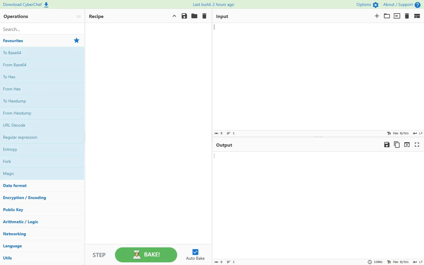 CyberChef homepage screenshot