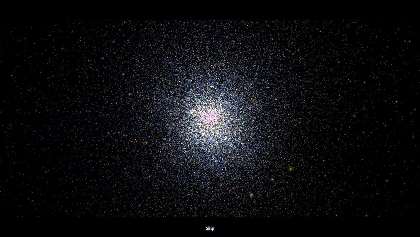 100,000 Stars homepage screenshot