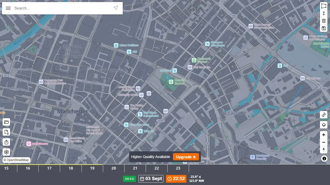 ShadeMap website screenshot